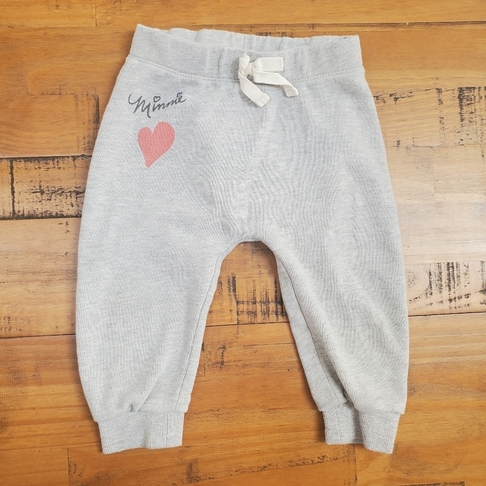 DISNEY Minnie Mouse Gray Parachute Pants Sweatpants 2T
